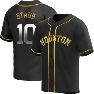 Men's Rusty Staub Houston Astros Replica White Home Cooperstown Collection  Jersey