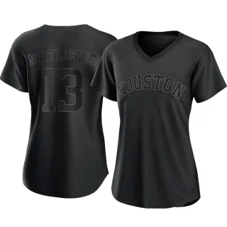 J.J. Matijevic Houston Astros Youth Navy Backer Long Sleeve T-Shirt 