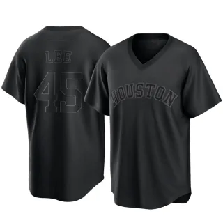 Buy MLB Men's Houston Astros Carlos Lee White/Black Pinstrps Home Short  Sleeve 6 Button Synthetic Replica Baseball Jersey (White/Black Pinstrps,  Medium) Online at Low Prices in India 